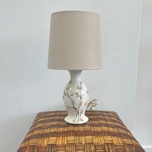 Elegant Beige and White Table Lamp